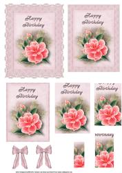 Wild Pink Roses Pyramid