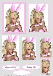 Pink Bunny Girl Pyramid