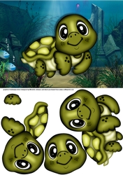 Cute Turtle Card Front