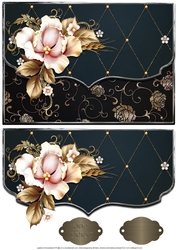 Sugar Flowers Fancy Scalloped Edge Envelope Card
