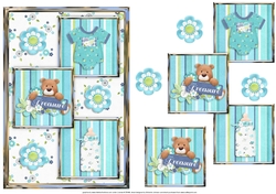 Tiny Treasures Boy Three Square Quick Card