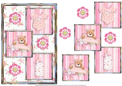 Tiny Treasures Girl Three Square Quick Card