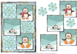 Penguin Three Square Quick Card