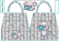 Say Cheese HandBag Shaped Card