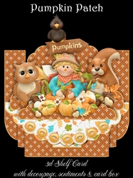 Pumpkin Patch 3D Shelf Card Kit with Card Box