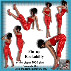 6 Pin-Up Rockabilly Poser Tubes