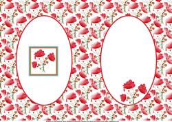 Red Flowers Insert