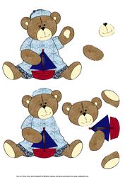 Little Bear Boy Step by Step Also for Wobble Card
