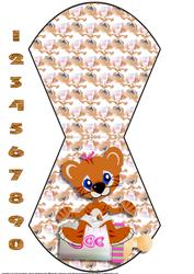 New Baby Girl Tiger, Toddlers Birthday Wobble Card with Ages