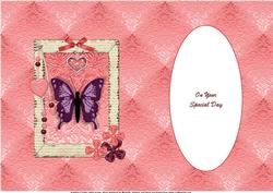 Butterfly Love Special Day Insert