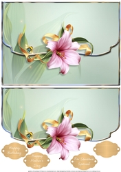 Lily Logic Fancy Edge Envelope Card