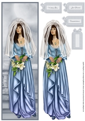 Cynthia Bride In Blue Large DL Card
