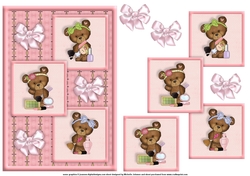 Playing Makeup Three Square Quick Card