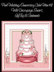 Pink Wedding/Anniversary Cake Mini Kit