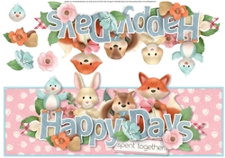 Forever Friends Happy Days Over The Top Large Card