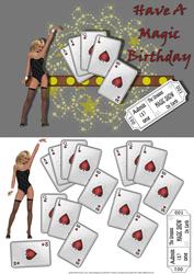 Magic Birthday Quick Card Front with Decoupage