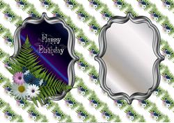 Floral, Fern and Butterfly Insert