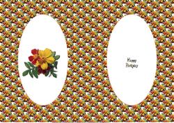 Floral Birthday Insert