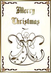 A4 Christmas Angel Card