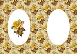 Vintage Floral Insert