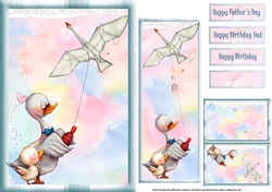 Father And Son Play Days Card front with Bookmark And Gift Tag