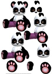 Panda Plushie 3D Decoupage