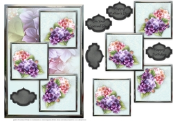 Pretty In Pastel Three Square Quick Card