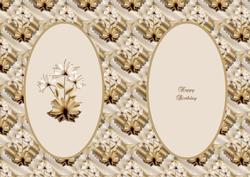 Coffee and Cream Flower Insert