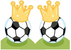 Football Crown Quick Shaped Card