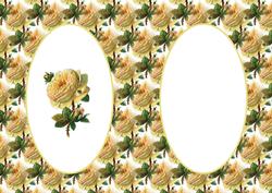 Yellow Vintage Rose Insert