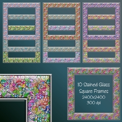 10 Stained Glass Frames