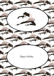 Silhouette Ballerina Landscape Insert