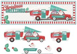 Retro Christmas Large DL Card