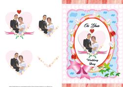 Wedding Day Quick Card Front with Decoupage