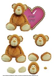 With Love Teddy Bear Step by Step