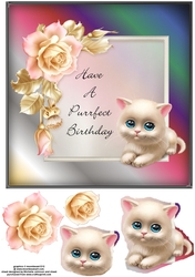 Purrfect Birthday Cat Card 10