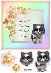 Purrfect Mothers Day Cat Card 3