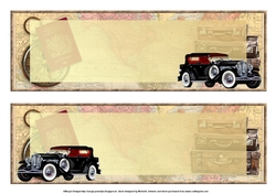 Old Timers Vintage Car Large DL insert 4 (multi-use)
