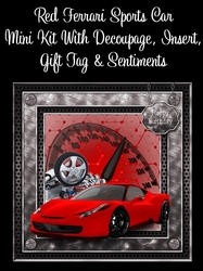 Red Ferrari Sports Car 8x8 Mini Kit
