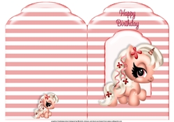 Pink Unicorn Scalloped Top Quick Card