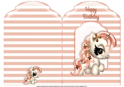 White Unicorn Scalloped Top Quick Card