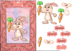 Hoppy Birthday A5 Card Front