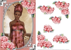 Chantell And Roses Card Front