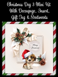 Christmas Dog 3 8x8 Mini Kit