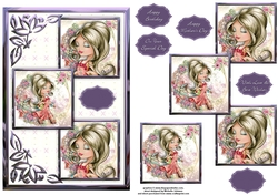 Wearing Spring Three Square Quick Card