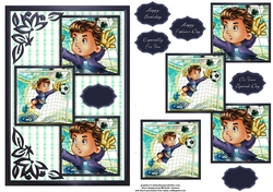 The Goalkeeper Three Square Quick Card