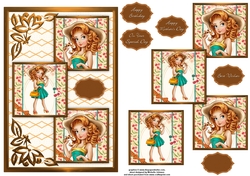 Cherie Cherry Three Square Quick Card