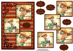 Summer Winds Three Square Quick Card