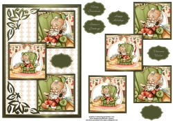 Dear Santa Three Square Quick Card