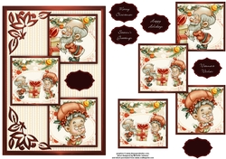 Merry Christmas My Dear Three Square Quick Card